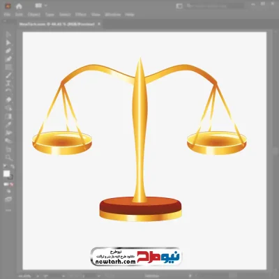 وکتور ترازوی عدالت با فرمت eps