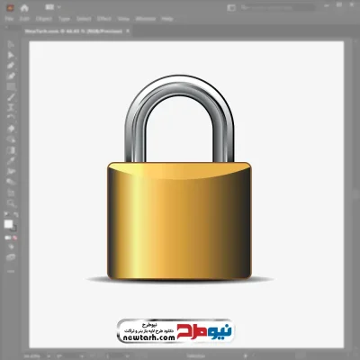 وکتور قفل آویز بسته با فرمت eps