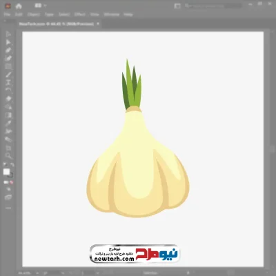 فایل وکتوری سیر با فرمت eps