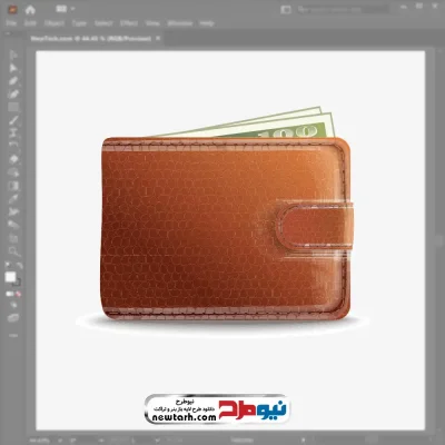فایل وکتوری کیف پول با فرمت eps