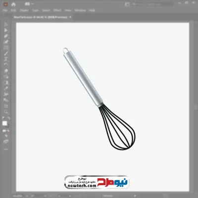فایل وکتوری همزن دستی با فرمت eps