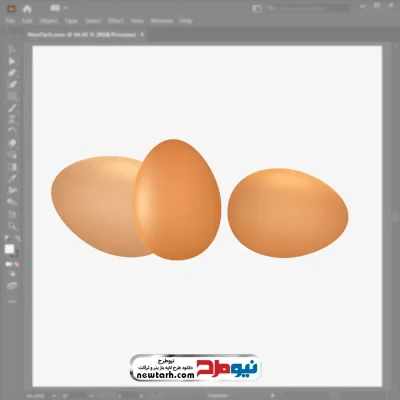 فایل وکتوری تخم مرغ با فرمت eps
