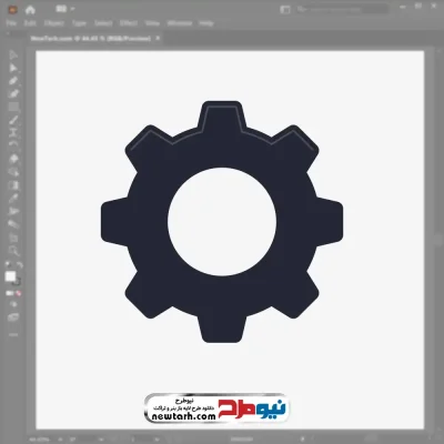 آیکون وکتوری چرخ دنده با فرمت eps