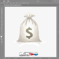 فایل eps کیسه پول