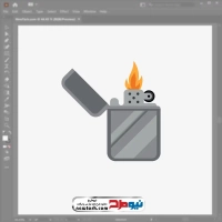 تصویر وکتوری فندک روشن