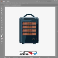 فایل وکتوری بخاری برقی قابل حمل