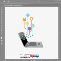 تصویر وکتوری لپ تاپ