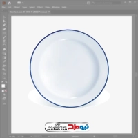 فایل وکتوری بشقاب چینی گرد