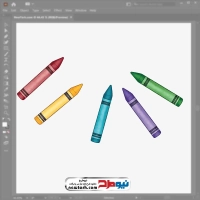 فایل وکتوری مداد شمعی