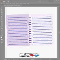 فایل وکتوری دفتر خط دار