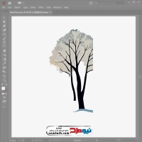 فایل وکتور درخت زمستانی