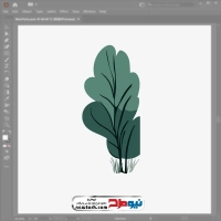 فایل وکتور درخت سرسبز
