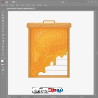 فایل وکتور شلف زنبور عسل