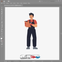 فایل eps کارگر انبار