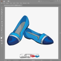 فایل وکتور کفش راحتی زنانه