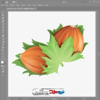 فایل وکتور فندق با برگ