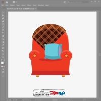 فایل وکتور مبل تکنفره
